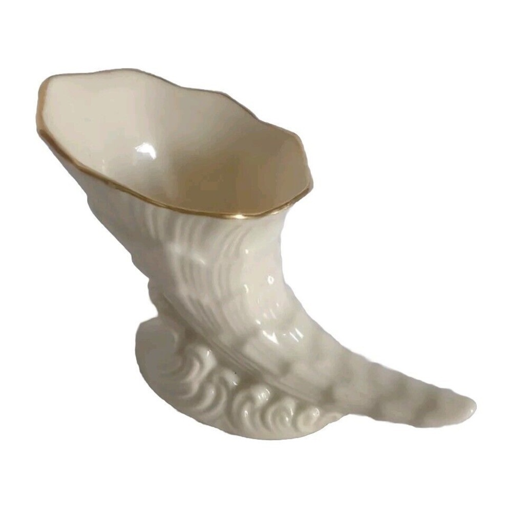 Lenox Cornucopia With Gold Trim